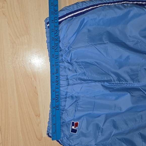 Vintage Russell Athletic Windbreaker Pants Made In Usa Caralina Blue Large - Picture 14 of 15